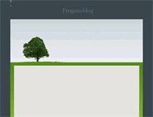 Tablet Screenshot of frogonablog.com